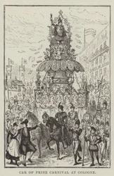 Karnevalswagen des Prinzen in Köln